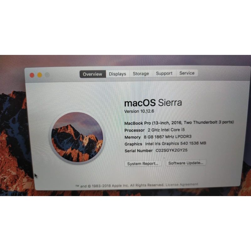 OBRAL ..MEC PRO RETINA 13 IN 2016(TWO THUNDER PORT).RAM 8 .SSD 128 .CORE I5..MULUS . WARNA SILVER