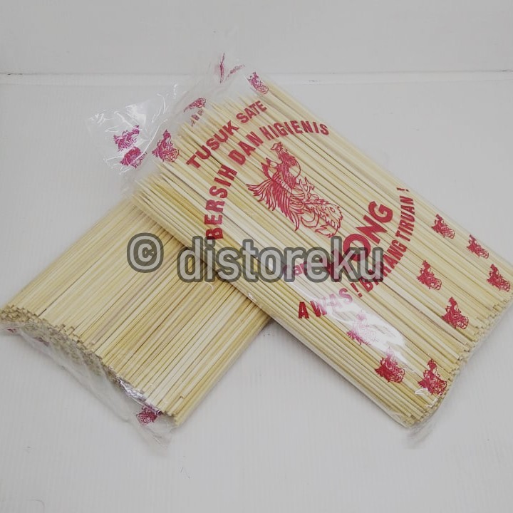 bamboo skewers tusuk sate kiloan 500gr ayam kambing sosis 20cm