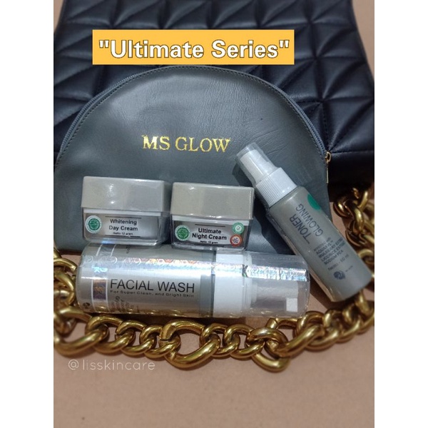 PROMO PAKET ULTIMATE SERIES SPESIAL GIVE MSGLOW / Ultimate MS Glow / Untuk wajah Berflek hitam / Mencerahkan wajah