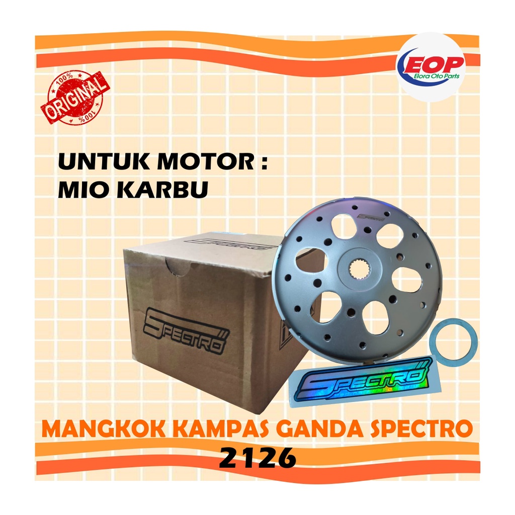 Mangkok Kampas Ganda Original Spectro Mio Soul Sporty Smile Karbu 2126