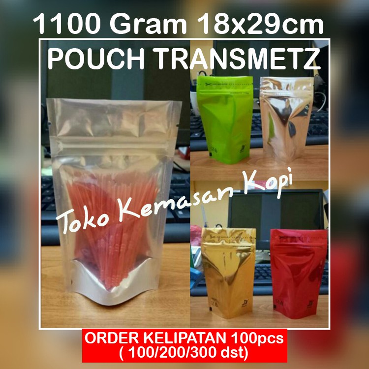 

Standing Pouch Kombinasi Transmetz 1100gr+zipper (18x29cm)