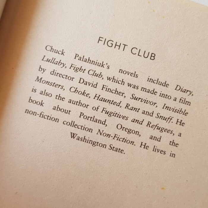 PROMO [Baru & Ori] Novel Fight Club - Chuck Palahniuk