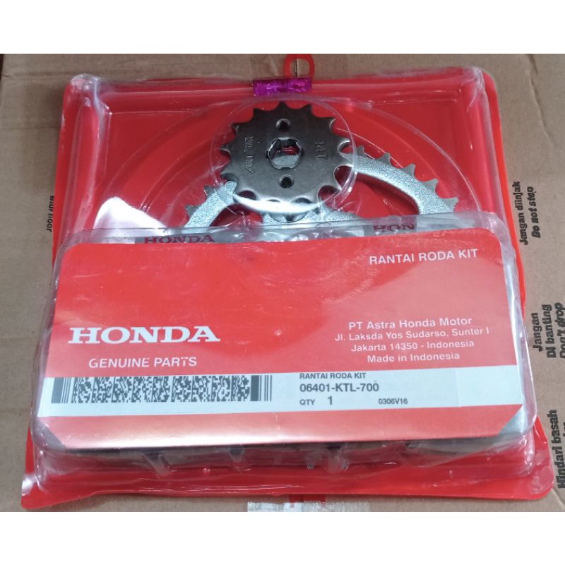 Rantai+ gir set supra fit new (KTL)GIRSET GIR SET GIR PAKET SUPRA FIT NEW KTL