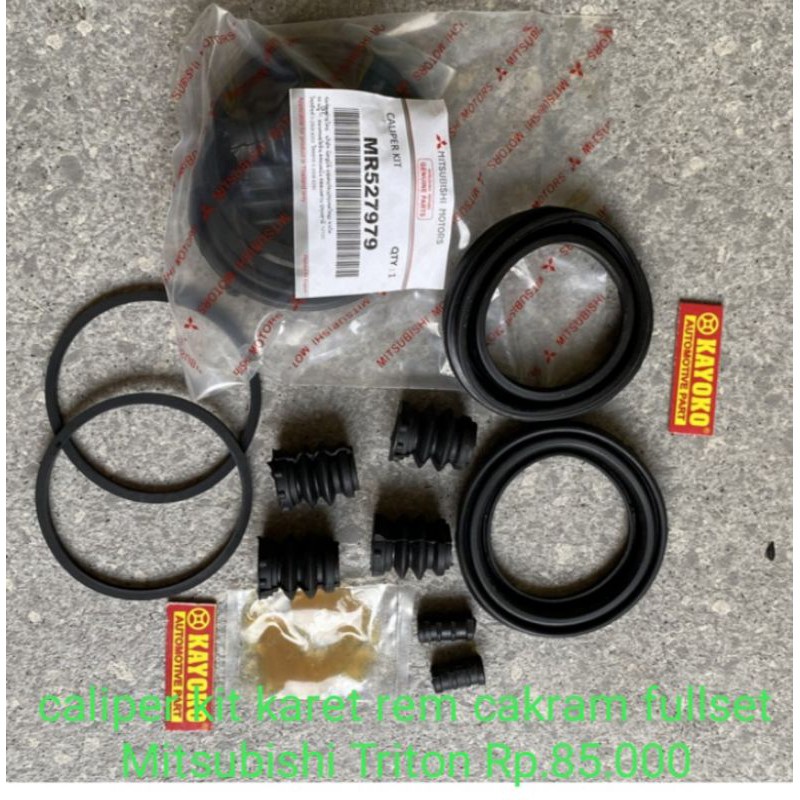 caliper kit karet rem cakram fullset triton