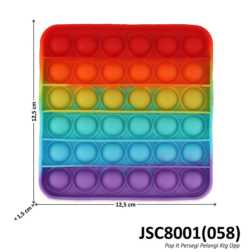 POP IT RAINBOW Mainan Anak Fidget Toys Game Toys-PERSEGI