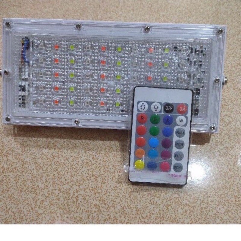 Lampu Sorot RGB 50W 50 Watt Lampu Tembak RGB 50 Watt 50W Floodlight RGB 50 Watt Lampu Warna Warni