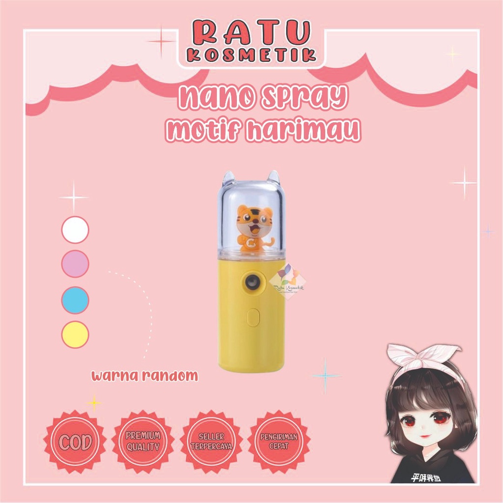 ❤ RATU ❤ Nano Spray Mini Portable | Pelembab Wajah | Mist Sprayer | USB Semprotan Perawatan Wajah Murah