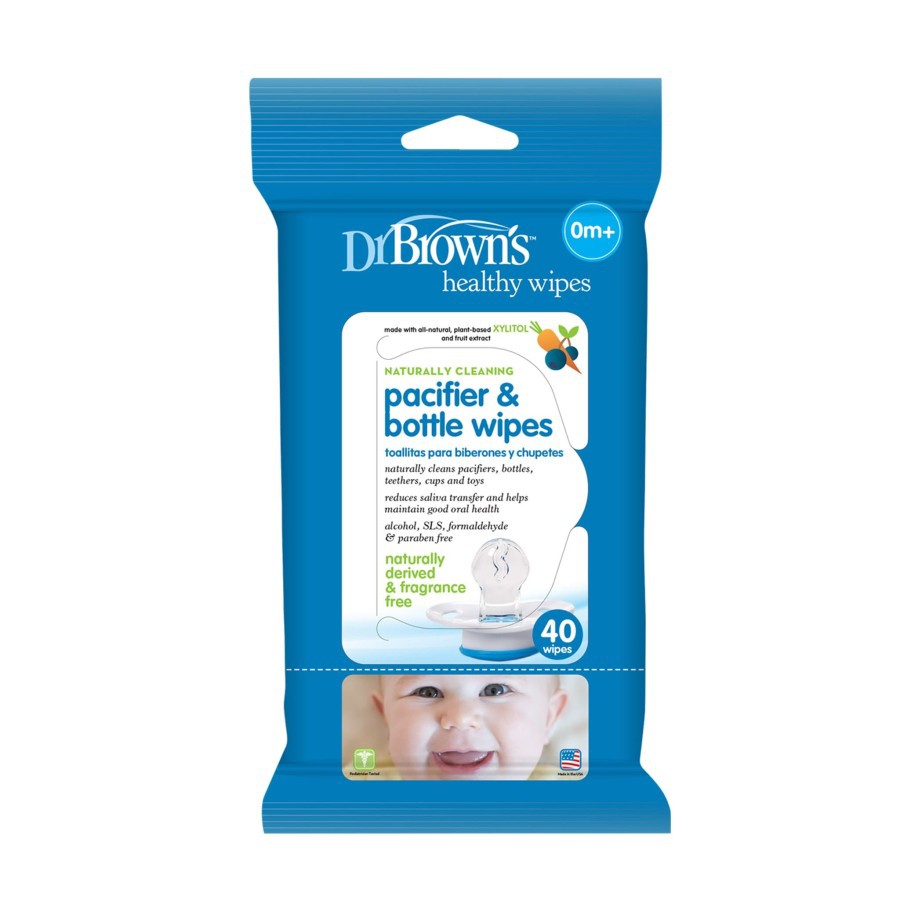 DR.BROWNS WIPES PACIFIER&amp;BOTTLE HG040 / TISU BASAH EMPENG BOTOL / WET TISSUE