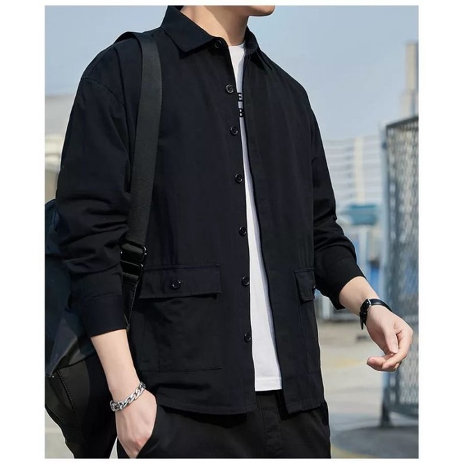 jaket kemeja semi parka kemaja semi parka