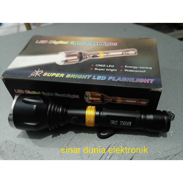 SENTER SWAT POLICE/ SENTER POLISI LALU LINTAS  SY 8908 CREE  Harga Promo ,Stock Terbatas