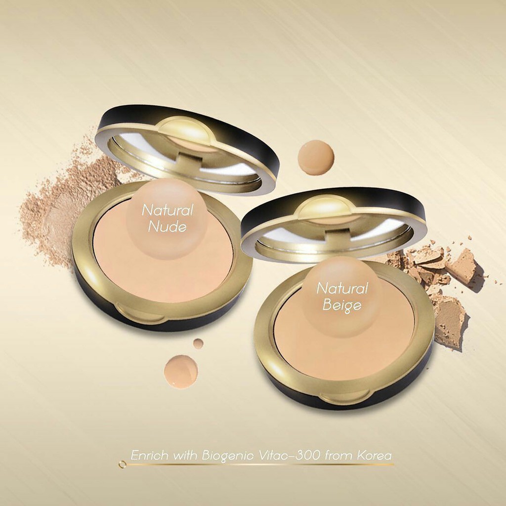 B Erl TWC Three Way Cake Bedak Padat Cushion Loose Powder Tabur with Biogenic Vita C-300 Tabir Surya