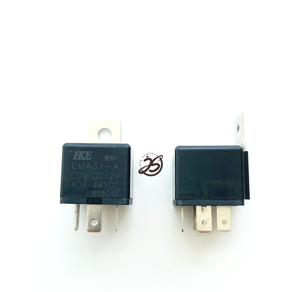 RELAY MOBIL 12V 4PIN (1BUAH) CMA31-A 40A RELAY MOBIL 12V 4 KAKI HKE ASLI