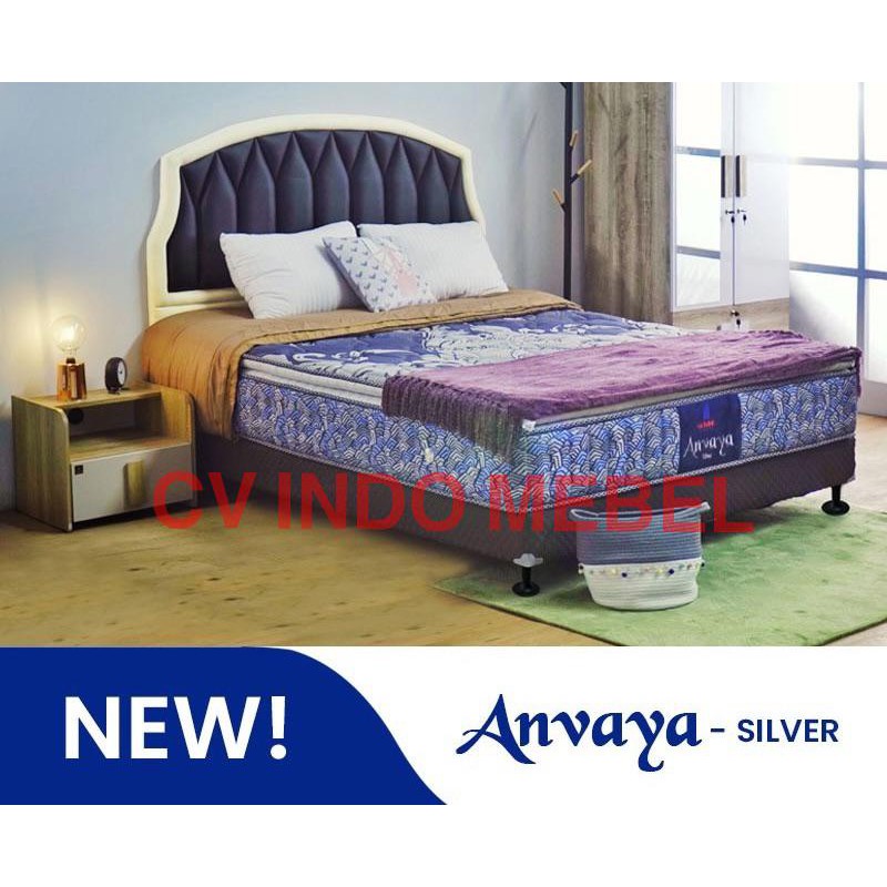 Spring Bed Anvaya Olympic Matras Pillo Top Kasur Promo Ready Makassar