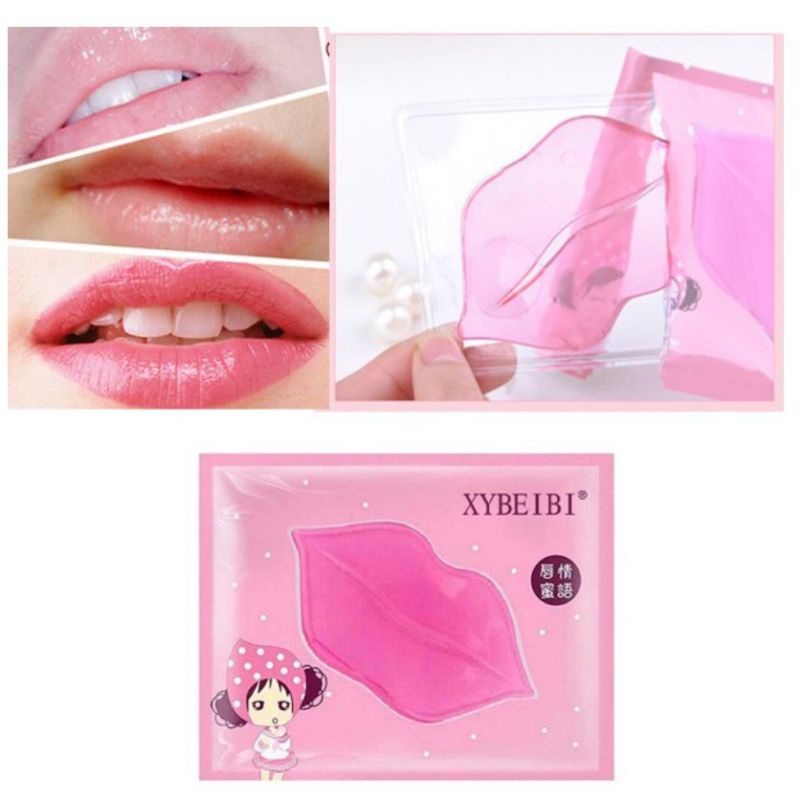 LIP MASK / MASKER BIBIR / PINK LIPS GEL MASK MELEMBABKAN MENGHILANGKAN KULIT MATI