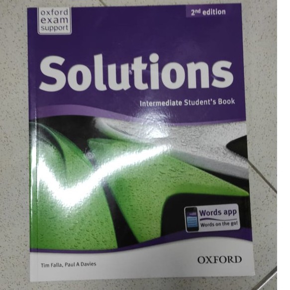 Английский solutions intermediate student book