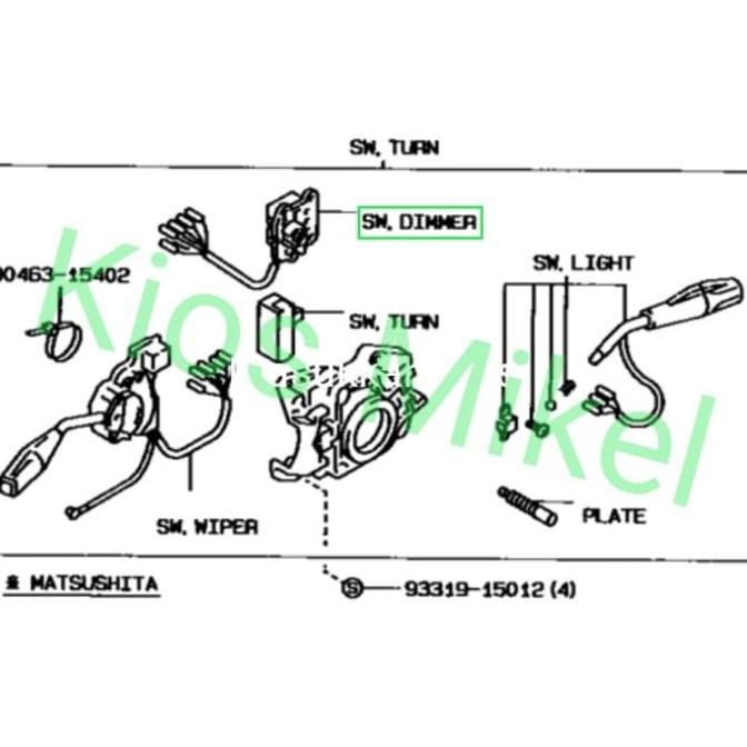 Switch Dimmer Headlamp Untuk Toyota Corolla Twincam Ae92