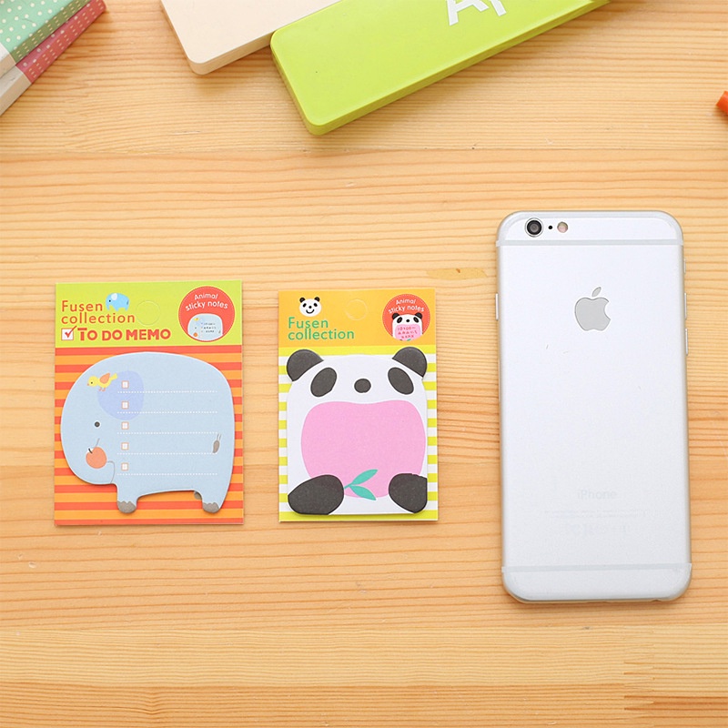 Sticky Notes Motif Kartun Hewan Untuk Pelajar