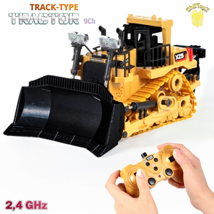 RDR1140 Mainan Remot Kontrol Buldozer TRACTOR TRuk Remot Kontrol