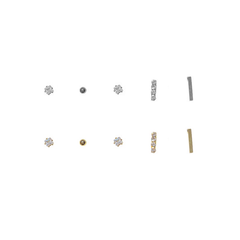 5Pcs Tindik Anting Set,Fashion Anting-Anting,Untuk Tindik S925,Non Menodai,Untuk Wanita Hypoallergenic