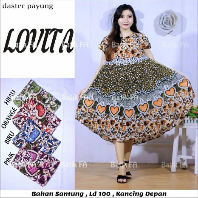 Daster payung Daster lovita busui daster adem Yannstore