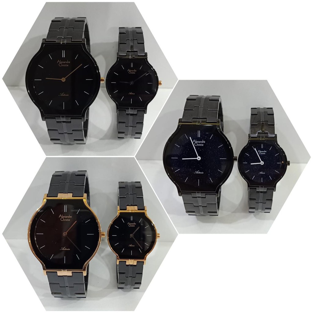 Jam Couple Alexandre Christie AC8603 AC 8603 Original Garansi Resmi Alexander Christie Free Baterai