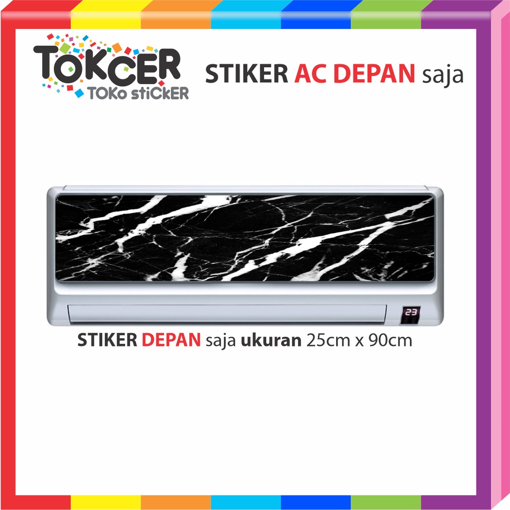 Stiker Kulkas/stiker Kompor/stiker Magicom/stiker AC Motif MARMER HITAM