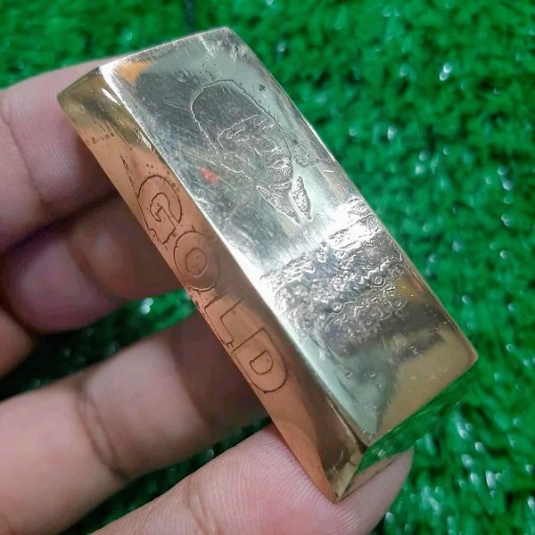 Barang Antik Replika Emas Batangan Soekarno 1818 Gold 24K 999 Ukuran 250 gram Untuk Pajangan