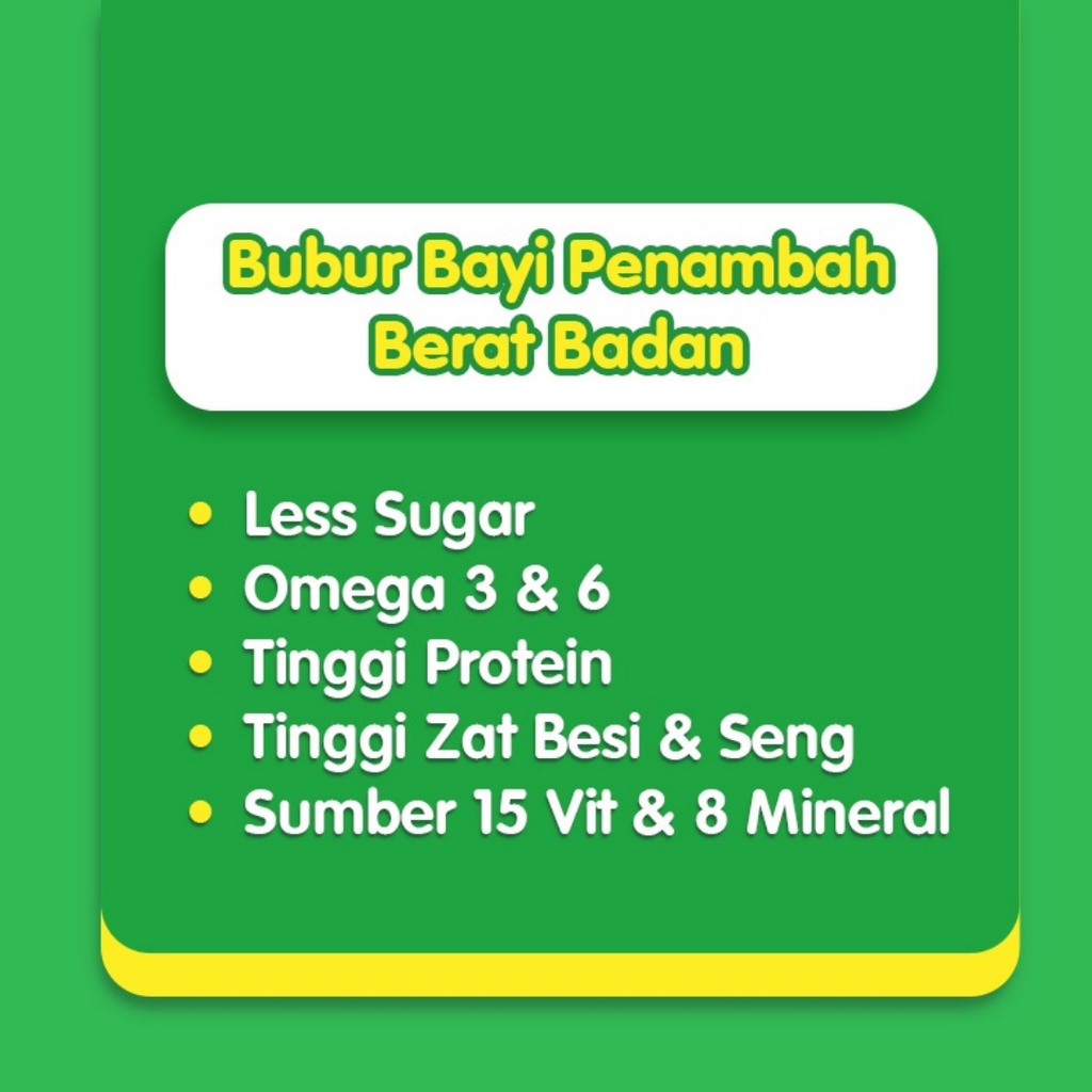 MILNA BUBUR BAYI WGAIN ( Penambah Berat Badan) 120gr