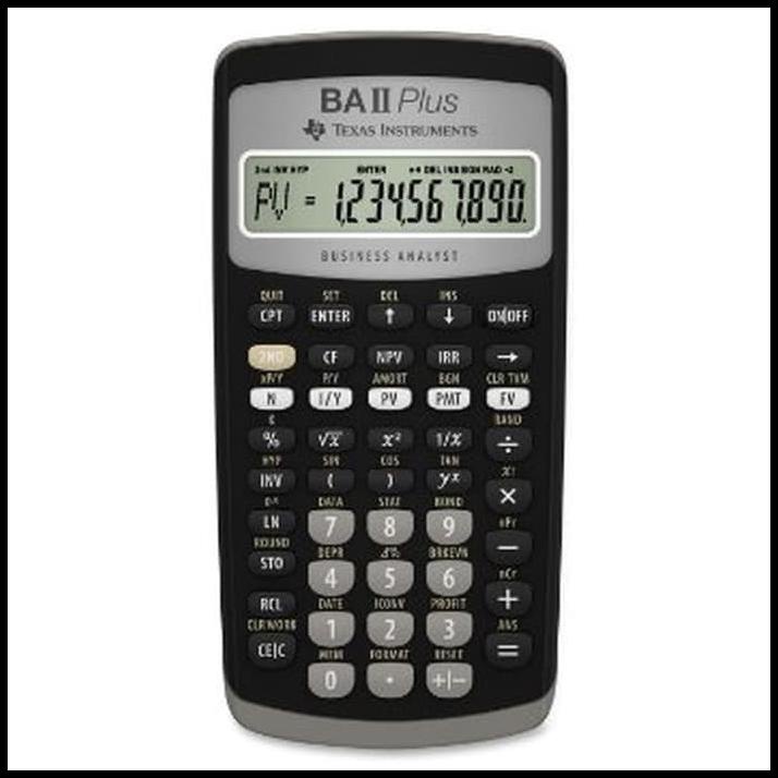

Texas Instruments Ba Ii Plus Standard - Kalkulator Keuangan Finance