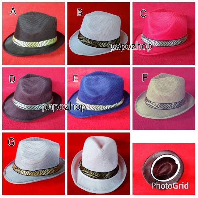 Topi fedora jazz tompi dewasa
Polos  floppy pantai bucket
