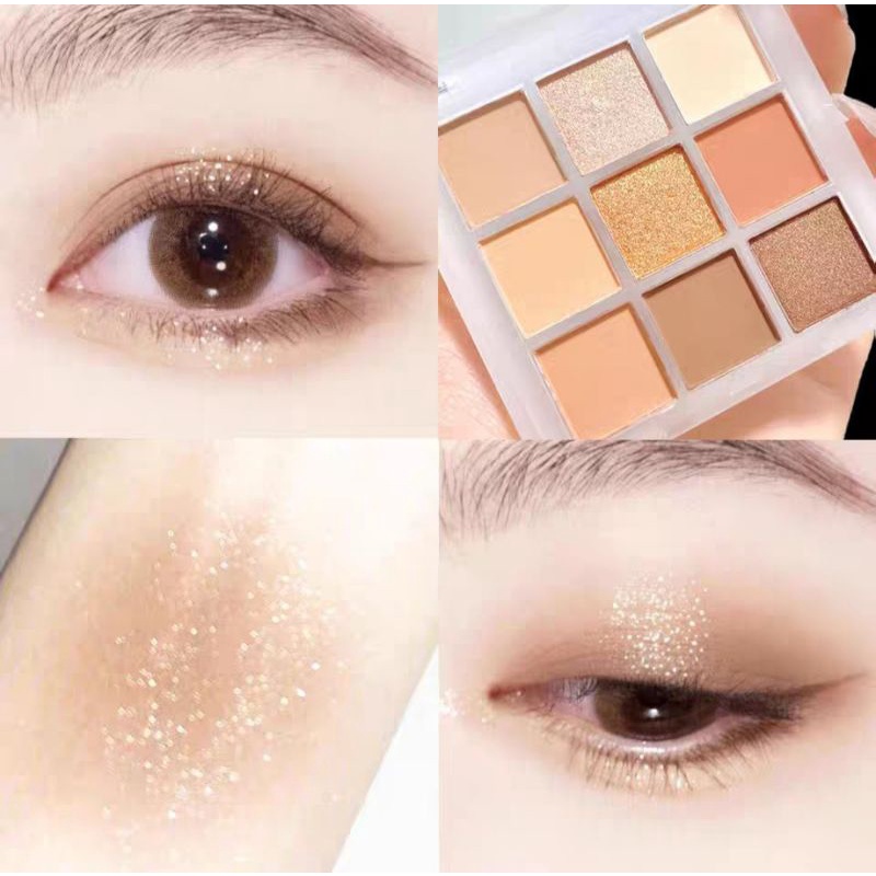 Glitter Mutiara LAMEILA Original 9 Colors Palette Kosmetik Mata Eyeshadow Gliter Matte Nude Pearly Pigmented