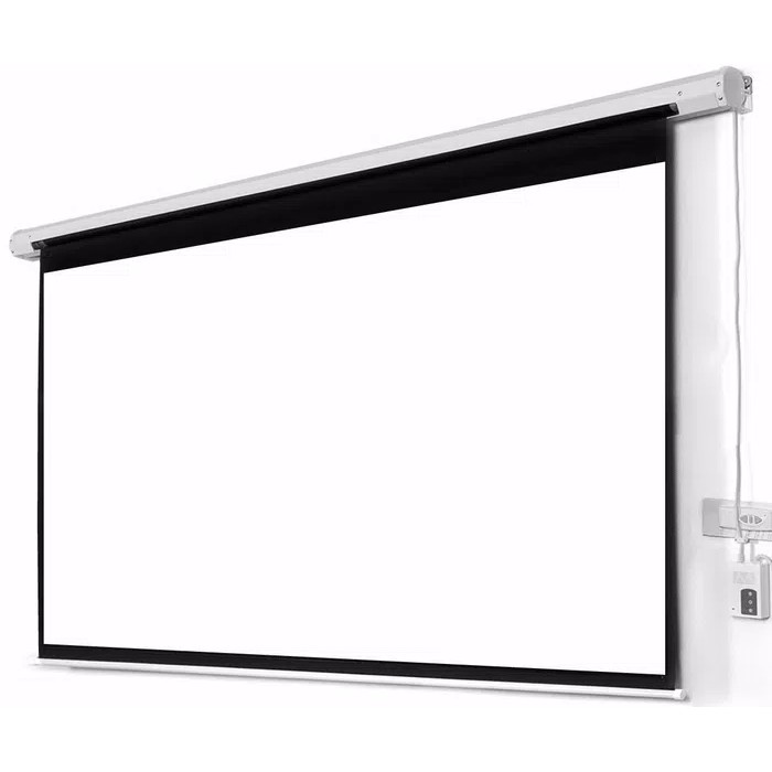 SCREEN PROJECTOR MOTORIZE 200&quot;/LAYAR PROYEKTOR ELEKTRIK 200(405x305cm)