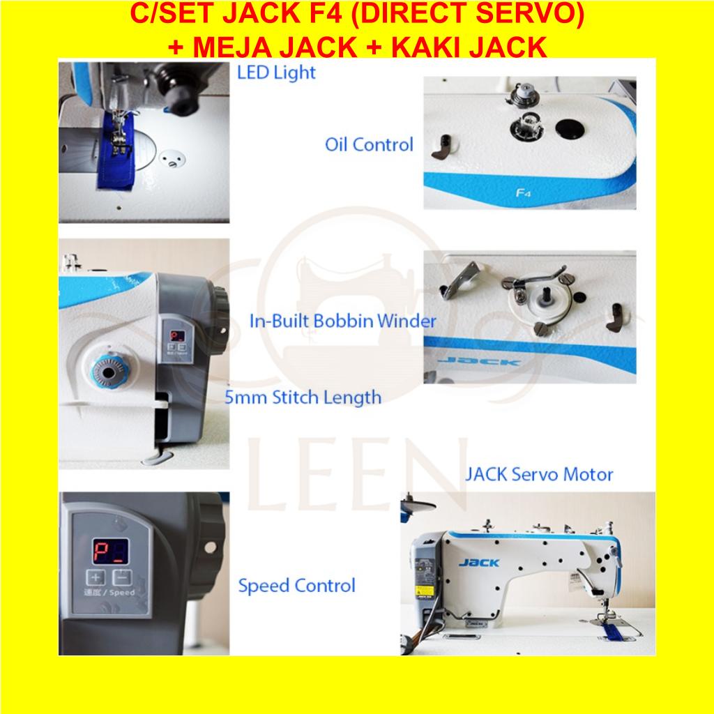 Mesin Jahit Direct Servo Jack F4 High Speed Industri F 4 Konveksi LEEN