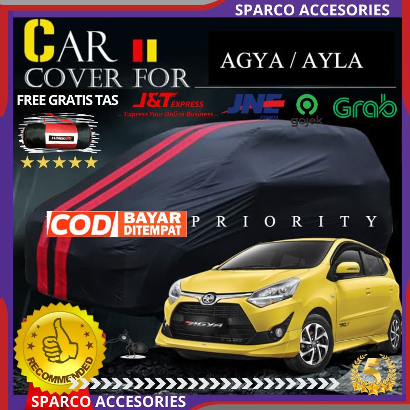 Body Cover Mobil AGYA AYLA Sarung Selimut Mobil New AGYA AYLA Waterproof Anti Air 1