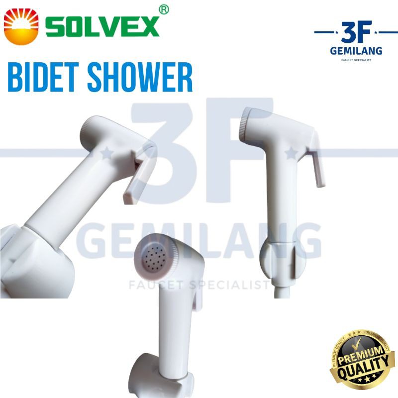 SOLVEX - JET SHOWER TOILET SET ABS WARNA PUTIH HIGH QUALITY