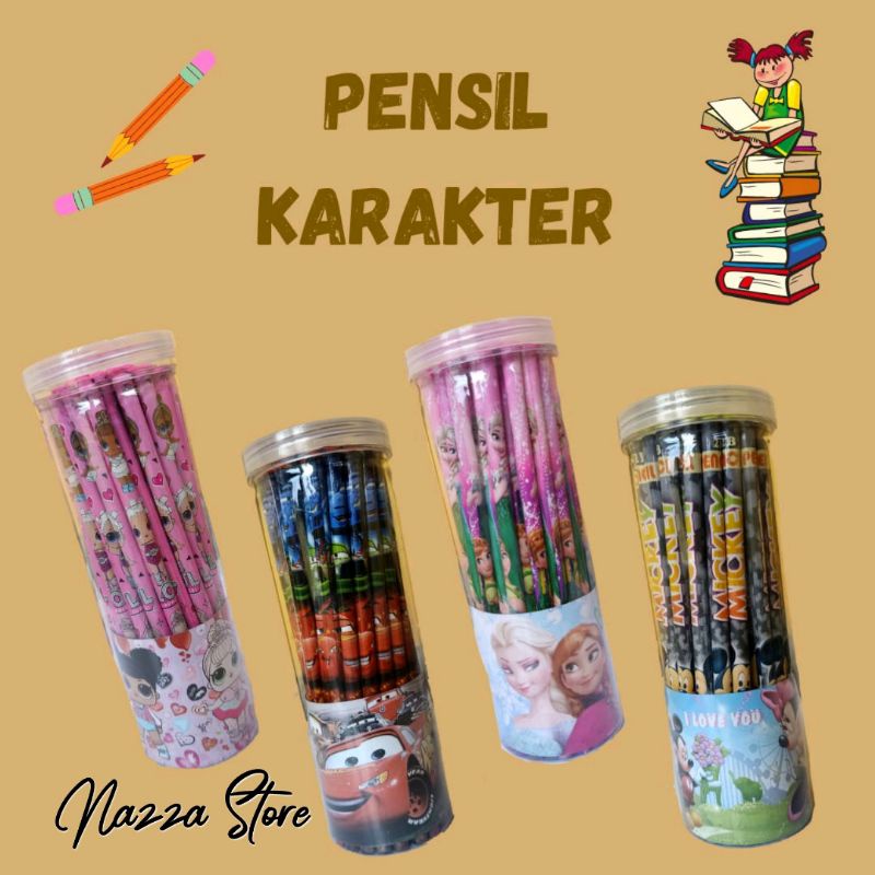 

Pencil karakter 3 pcs