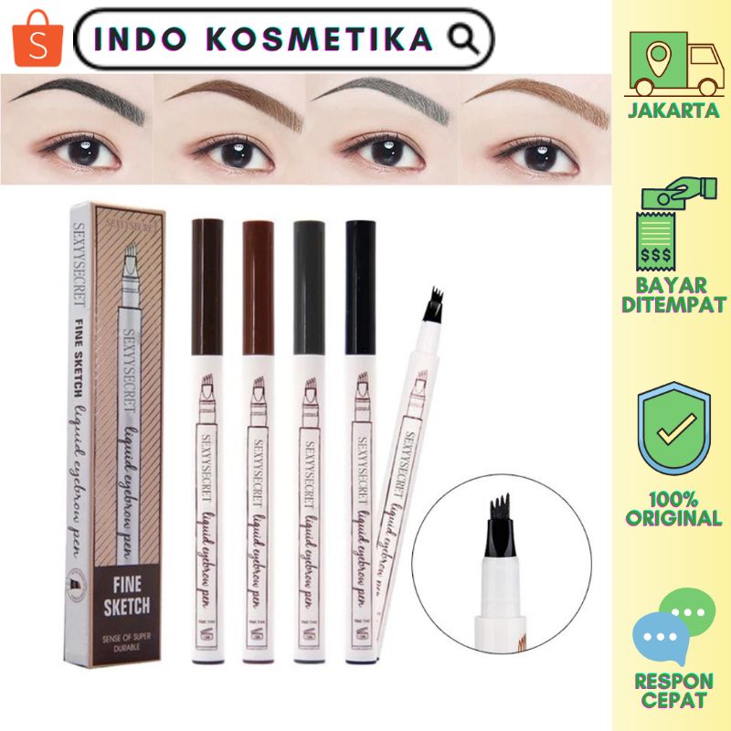 4D TIP EYEBROW PENSIL ALIS TATTOO MICROBLADING TAHAN LAMA ANTI AIR