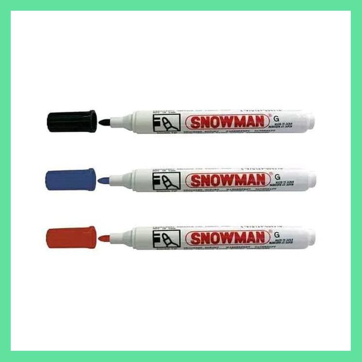 

SNOWMAN SPIDOL PERMANENT MARKER G - 12 - HITAM