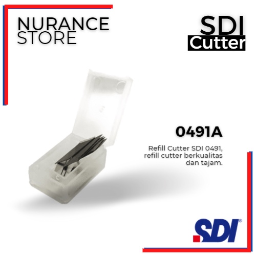 

REFILL CUTTER SDI 0491A ( 1 TUBE ISI 10 PCS BLADE)