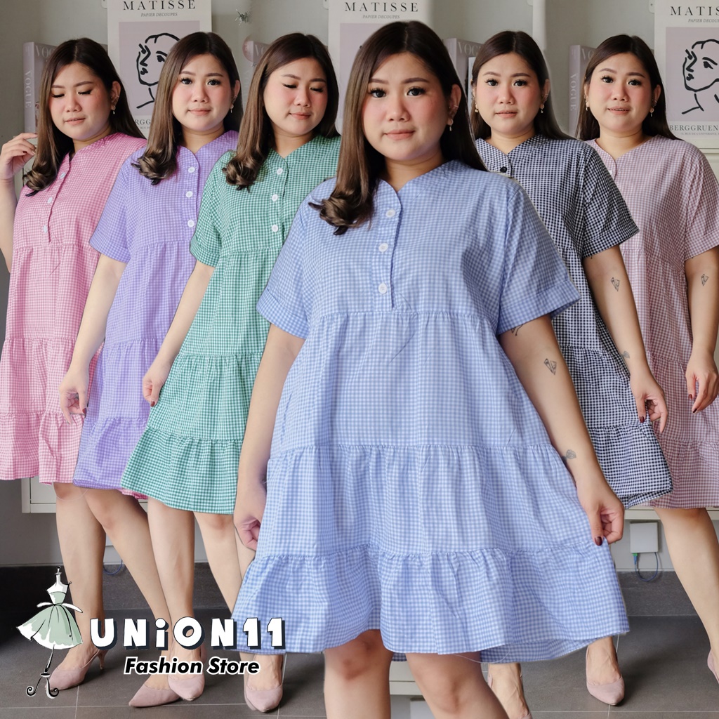 UNION11 - DRESS JUMBO BIGSIZE XXXL WANITA / BAJU JUMBO WANITA / DRESS WANITA TERBARU / DRESS JUMBO WANITA BB 80KG / DRESS JUMBO LD 120 / ATASAN JUMBO WANITA