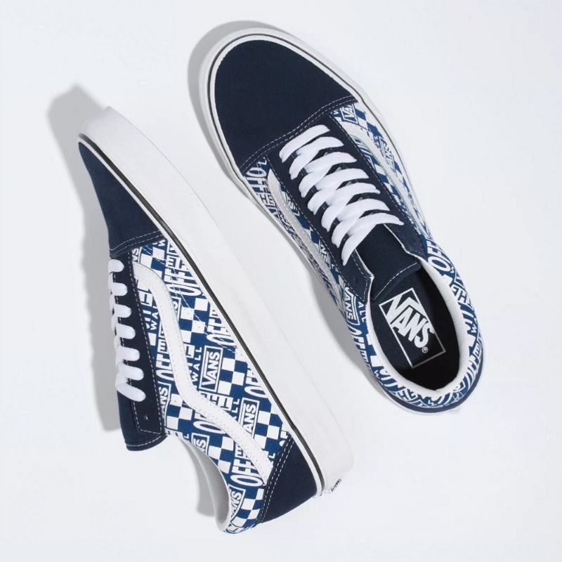 Vans Old Skool Off The Wall Dres Blue Trueblue Original