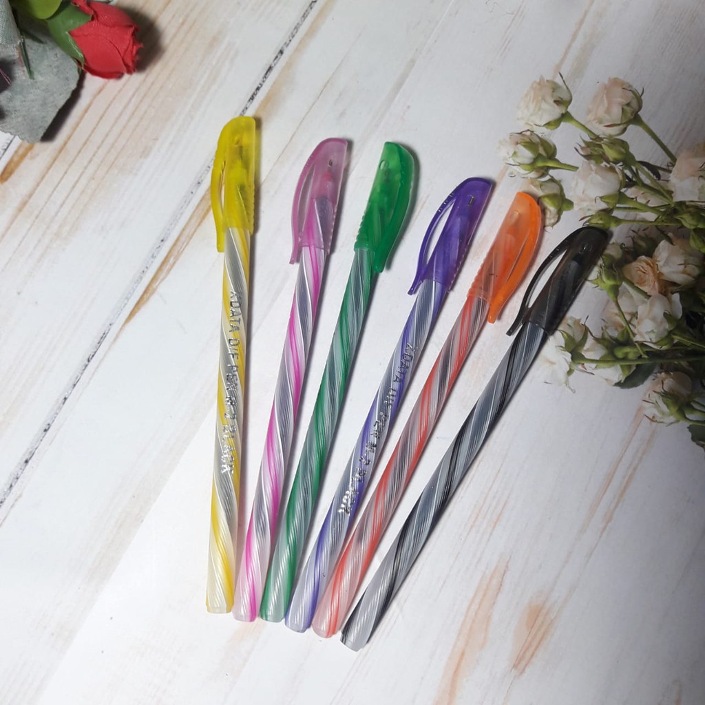 

1 pcs ballpoint pen / pulpen XDATA warna hitam menulis lebih lembut tanpa putus