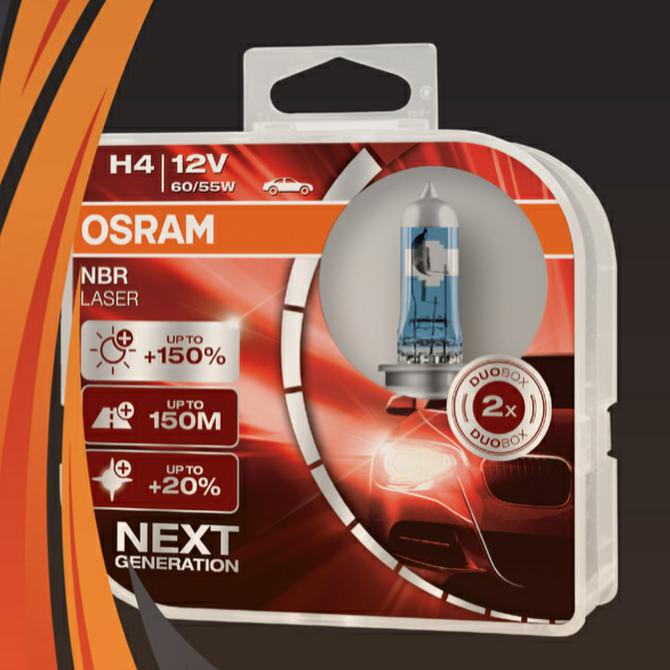 Bohlam OSRAM H4 NBR NBL Night Breaker LASER 12V 60/55W Original