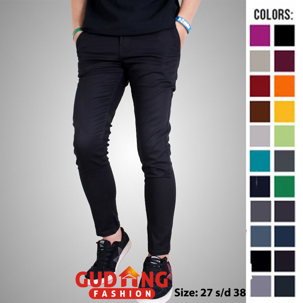 Celana Chino Pria Slim Fit Panjang - Banyak Pilihan Warna CLN (COMB)