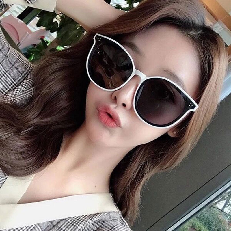 Fashion Sunglassess Wanita/Pria Unisex Korean Kacamata Kotak Hitam