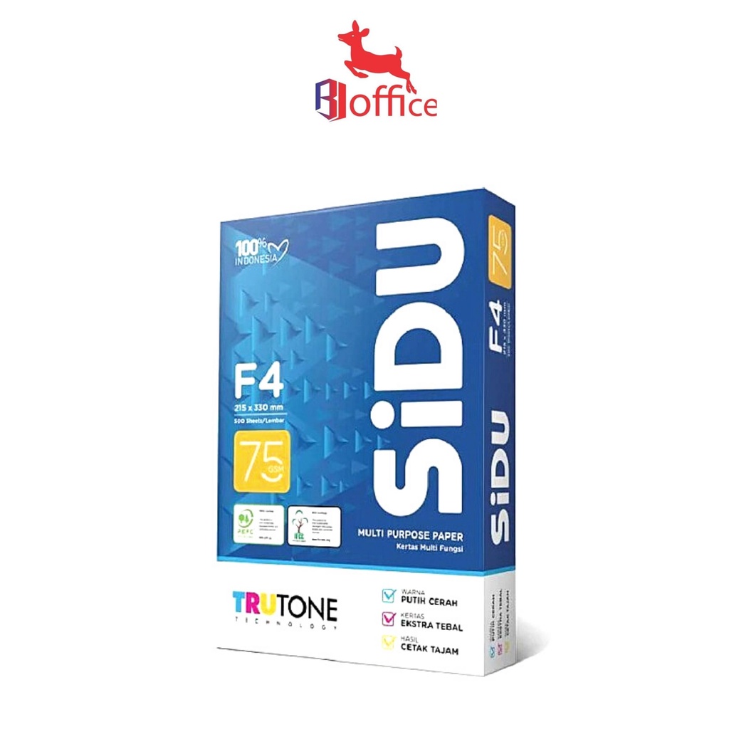 

Sinar Dunia Kertas Print HVS F4 Folio 75 gsm / Fotocopy Murah
