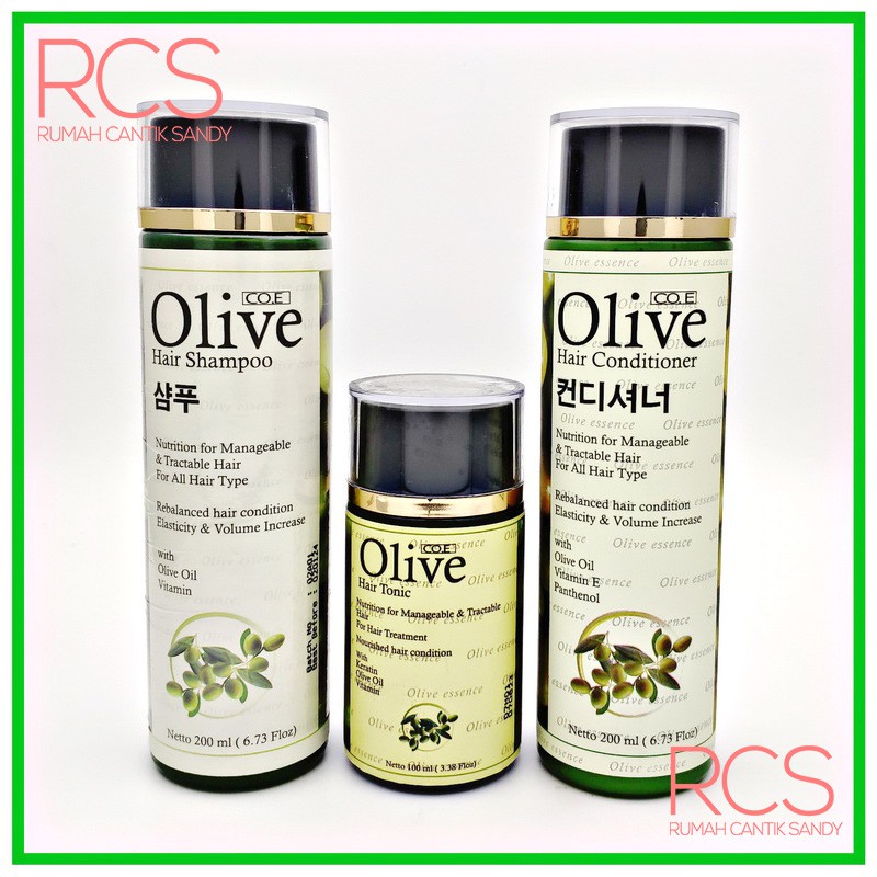 [SYB] PAKET OLIVE 3in1 ~ OLIV SHAMPO + CONDITIONER HAIR TONIC