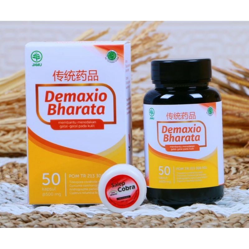 DEMAXIO BHARATA ASLI ORIGINAL HERBAL | OBAT GATAL EKSIM, HERPES, KADAS, KUDIS, KURA,