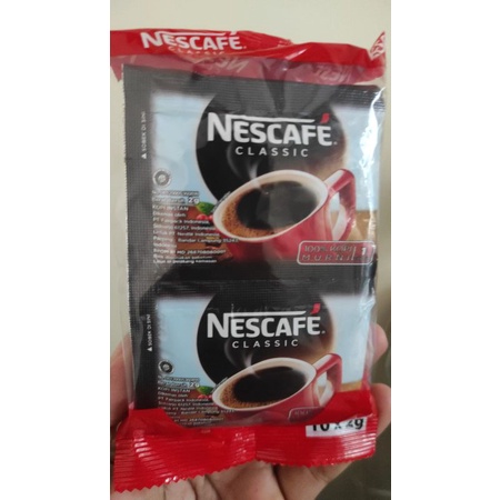 

NESCAFE kopi Classic Hitam 10'S X 2gr