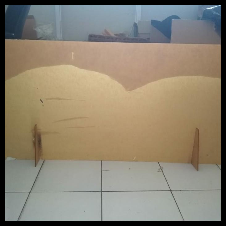 

Akrilik Pembatas Meja Kantor (5Mm) 50 X 60 Cm / Tanpa Lubang Loket